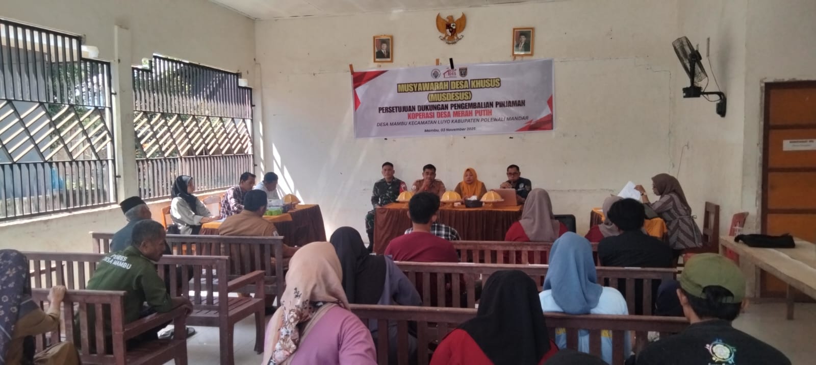 MUSDESUS KOPERASI MERAH PUTIH DESA MAMBU "Mendoropng Kemandirian Melalui Gerai Sembako"